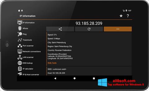 Capture d'écran IP Tools pour Windows 8