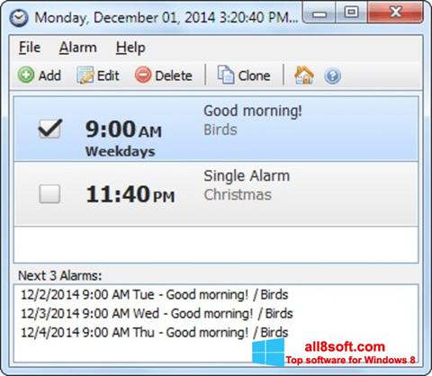 Capture d'écran Free Alarm Clock pour Windows 8