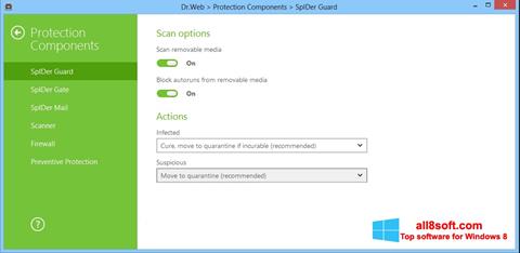 Capture d'écran Dr.Web Security Space pour Windows 8