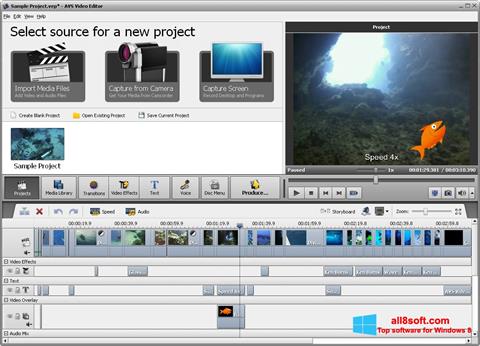 Capture d'écran AVS Video Editor pour Windows 8