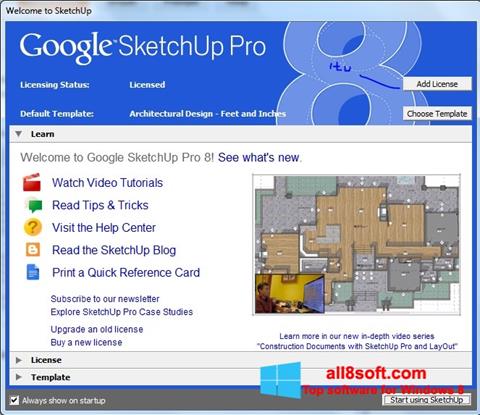Capture d'écran Google SketchUp Pro pour Windows 8
