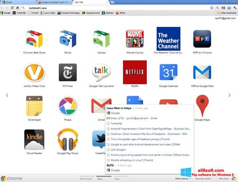 Capture d'écran Google Chrome Offline Installer pour Windows 8