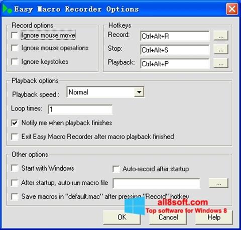 Capture d'écran Easy Macro Recorder pour Windows 8