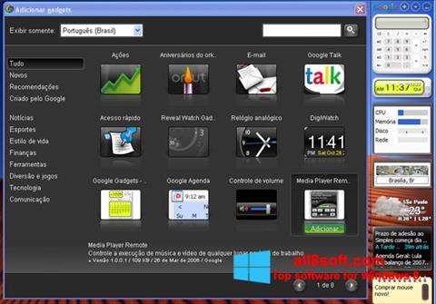 Capture d'écran Google Desktop pour Windows 8