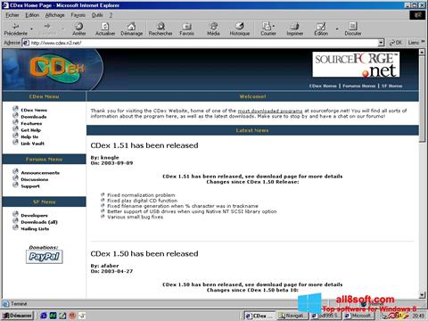 Capture d'écran CDex pour Windows 8