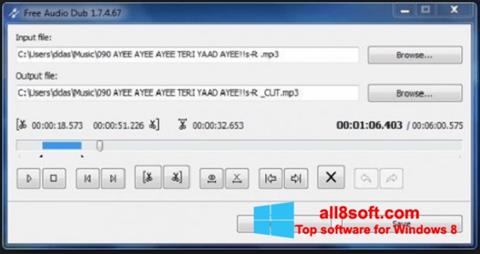 Capture d'écran Free Audio Dub pour Windows 8