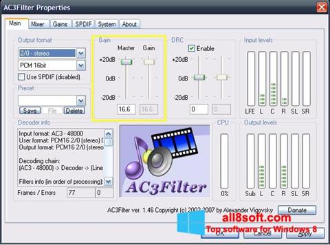 Capture d'écran AC3Filter pour Windows 8