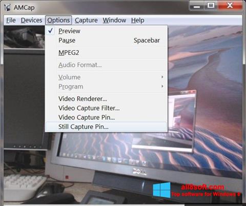 Capture d'écran AMCap pour Windows 8