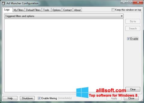 Capture d'écran Ad Muncher pour Windows 8