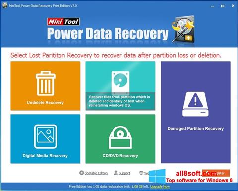 Capture d'écran Power Data Recovery pour Windows 8