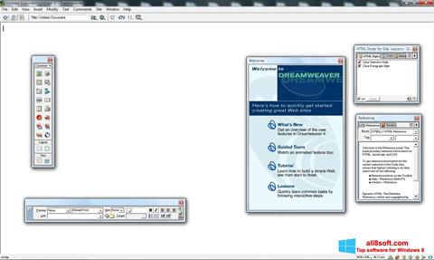 Capture d'écran Macromedia Dreamweaver pour Windows 8