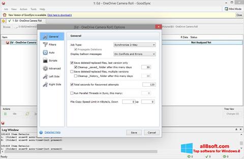 Capture d'écran GoodSync pour Windows 8