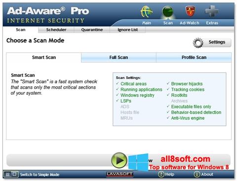 Capture d'écran Ad-Aware pour Windows 8