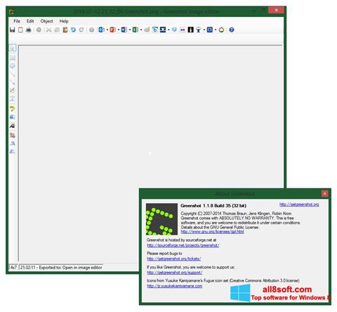 Capture d'écran Greenshot pour Windows 8