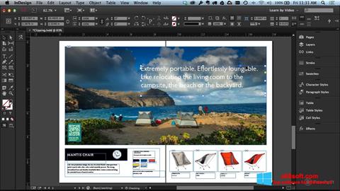 Capture d'écran Adobe InDesign pour Windows 8