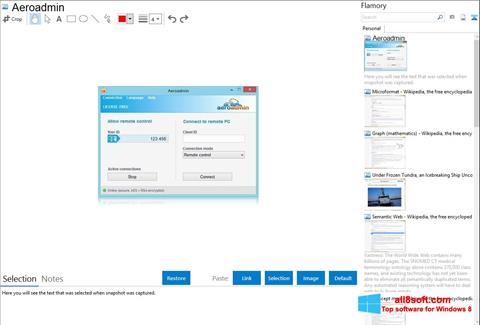Capture d'écran AeroAdmin pour Windows 8