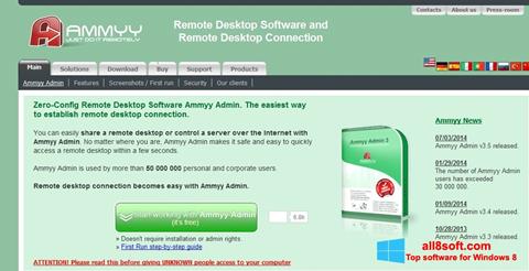 Capture d'écran Ammyy Admin pour Windows 8